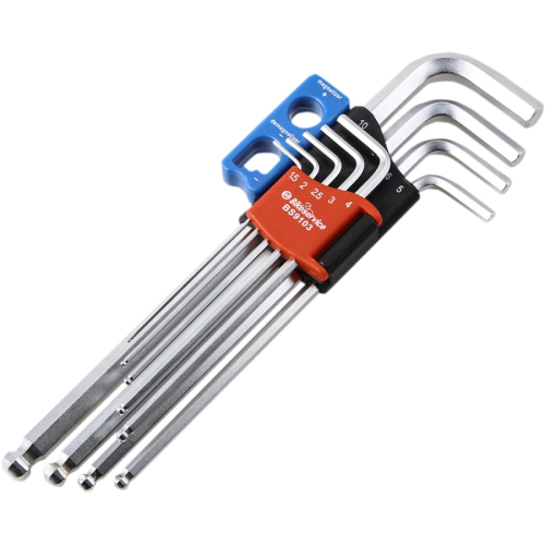 Bikeservice - Bikeservice Extra Long Magnetic Hex Key Set - BS9103