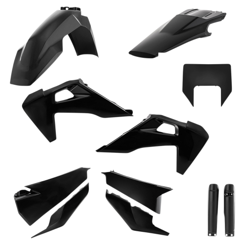Acerbis - Acerbis Full Plastic Kit- Black - 2791530001