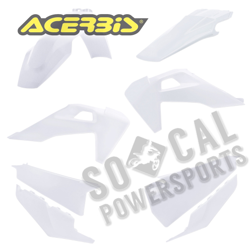 Acerbis - Acerbis Plastic Kit - White 20 - 2791556811