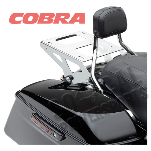 Cobra - Cobra Two Up Tour Pack Mounting Kit - Chrome - 602-2702