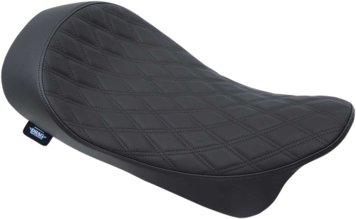 Drag Specialties - Drag Specialties Low-Profile Solo Seat - Double Diamond - Black - 0801-1152