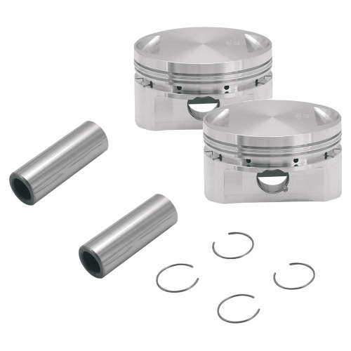 S&S Cycle - S&S Cycle Forged Piston Kit for 89ci. Stroker Kit - Flat Top - Standard Bore 3 1/2in. - .010in. Oversized - 106-5555