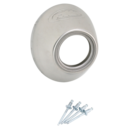 FMF Racing - FMF Racing Rear Cone Cap for PowerCore4/Ti PowerCore4/Q4 - Stainless Steel - Slash Cut - 040635