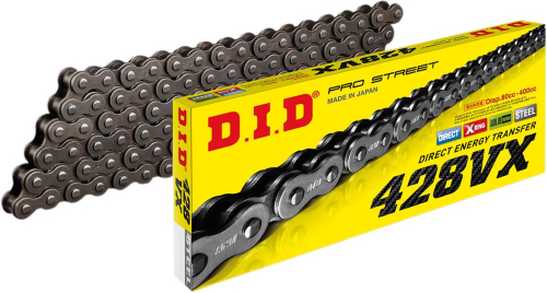 D.I.D - D.I.D 428 Pro-Street VX Series X-Ring Chain - 120 Links - Natural - 428VXX120FB