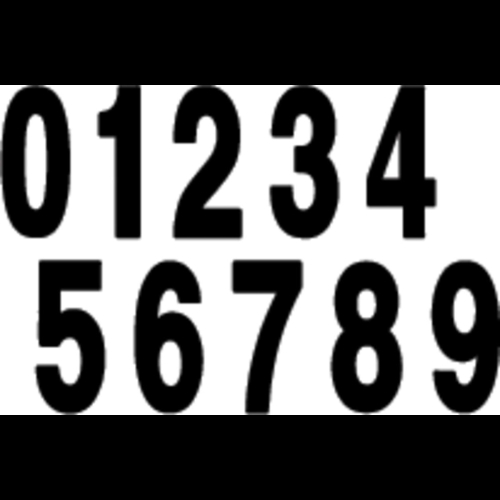 Factory Effex - Factory Effex Standard Number 8in. - No.5 - White - FX02-4485