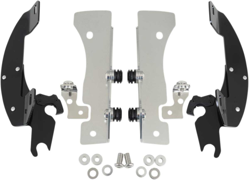 Memphis Shades - Memphis Shades Trigger-Lock Mount Kit for Batwing Fairing - Black - MEM8998