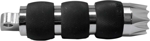 Avon Grips - Avon Grips Excalibur Air Cushioned Male-Mount Footpegs - Chrome - FP-AIR-90-CH-EX