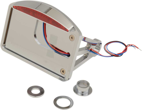 Drag Specialties - Drag Specialties Axle Mount Taillight/License Plate Mount - Half-Moon - Flat Horizontal - P28-6142