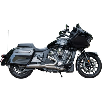 S&S Cycle - S&S Cycle Qualifier 2-Into-1 Exhaust Systems - 50 State - Brushed Stainless - 550-1083