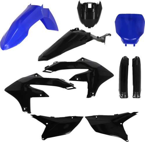 Acerbis - Acerbis Full Plastic Kit - Black/Blue - 2979591004