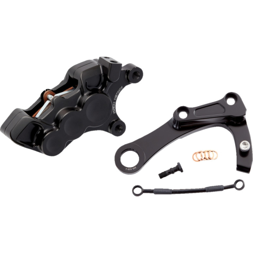 Arlen Ness - Arlen Ness 6-Piston Differential Bore Rear Brake Caliper/Bracket - Chrome - 02-328