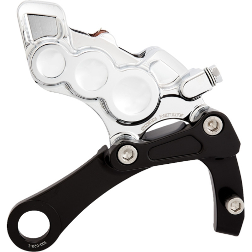 Arlen Ness - Arlen Ness 6-Piston Differential Bore Rear Brake Caliper/Bracket - Chrome - 02-326