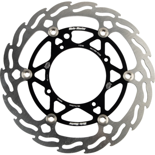 Moto-Master - Moto-Master Floating Brake Disc - Black Flame Aluminum - 112160-PU