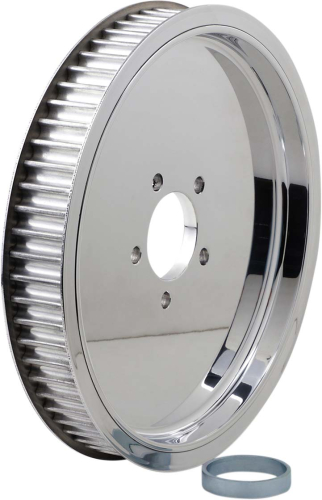 Belt Drives Ltd - Belt Drives Ltd Polished 1 1/2in. Rear Belt Pulley - Solid - 65T - RPP-65