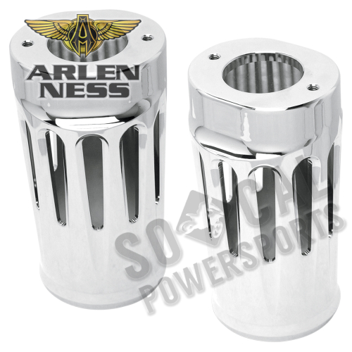 Arlen Ness - Arlen Ness Deep Cut Fork Boot Covers - Chrome - 20-012