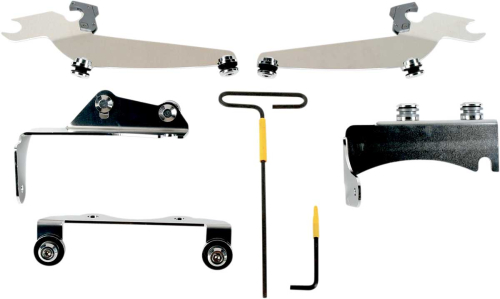 Memphis Shades - Memphis Shades Trigger-Lock Mount Kit for Sportshield Windshields - Polished - MEM8914