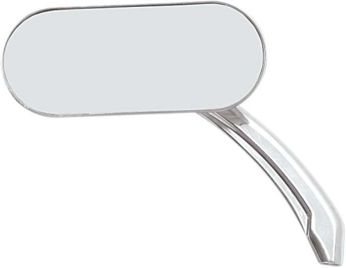 Drag Specialties - Drag Specialties Oval Mirror - Chrome - 1901-0026
