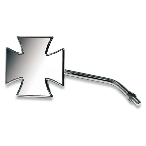 Emgo - Emgo Maltese Cross Mirror - 10mm Euro or Japanese Models L.H. - 20-34842A