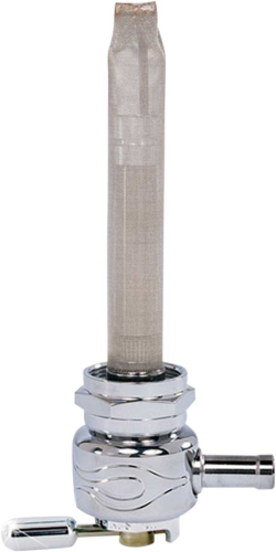 Pingel - Pingel Single Outlet Reserve Valve Round Flamed Design Petcock - 4311-CF