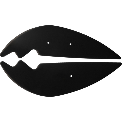Show Chrome - Show Chrome Aeroflo Lower Wind Deflectors - Black - 52-934LBK