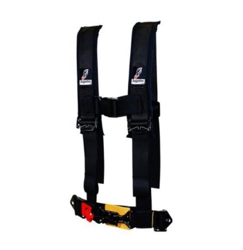 Dragonfire Racing - Dragonfire Racing 4-Point H-Style Youth Harness - Black - 2in. - 520872