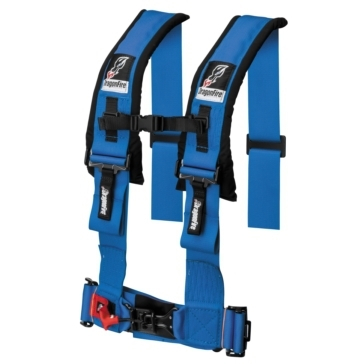 Dragonfire Racing - Dragonfire Racing 4-Point H-Style Harness - Blue - 3in. - 521356