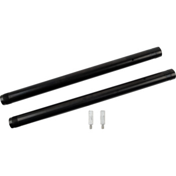 Custom Cycle - Custom Cycle 43mm Black Inverted Fork Tubes - +2in. - 710055