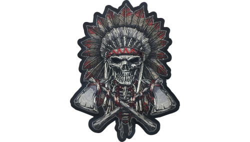 Lethal Threat - Lethal Threat Renegade Skull Embroidered Patch - 10in. W x 12.75in. L - LT30226