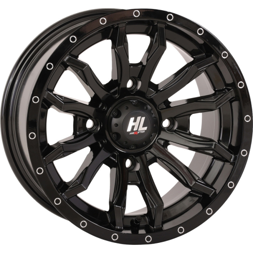 High Lifter Products - High Lifter Products HL21 Front/Rear Wheel - 14x7 - 4+3 Offset - 4/137 - Gloss Black - 14HL21-1237