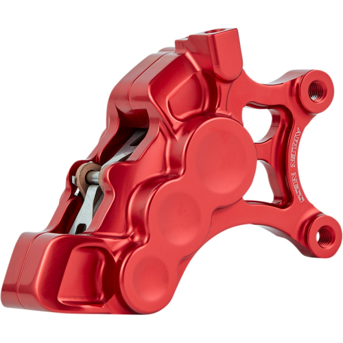 Arlen Ness - Arlen Ness 6-Piston Differential Bore Front Brake Caliper for 14in. Rotors - Right Side - Red - 02-205