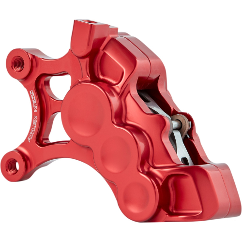 Arlen Ness - Arlen Ness 6-Piston Differential Bore Front Brake Caliper for 14in. Rotors - Left Side - Red - 02-202