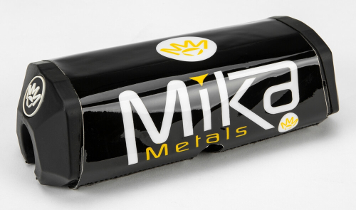 Mika Metals - Mika Metals Bar Pad for 1-1/8in. Raw Series Handlebar - Black - BLACK-RAW