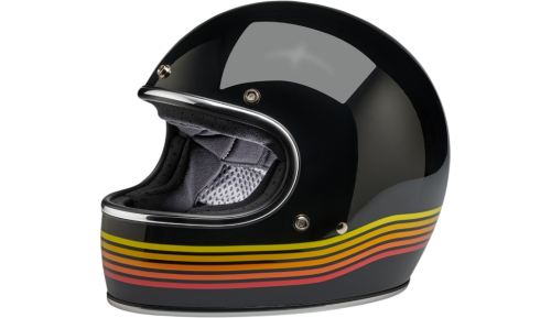 Biltwell Inc. - Biltwell Inc. Gringo Helmet - 1002-536-101 - Gloss Black Spectrum - X-Small
