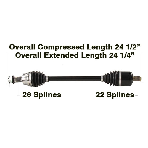 TYTANEUM - TYTANEUM Heavy Duty CV Axle - POL-6090HD