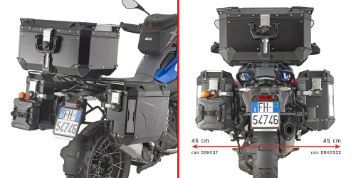 GIVI - GIVI Side Case Hardware for Outback Series Side Cases - PLO5143MK