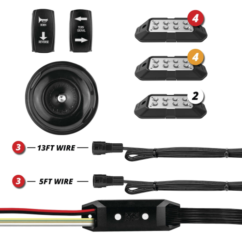 XK Glow - XK Glow Plug-and-Play Street Legal Conversion Kit - Advance - 10 Piece - XK-DT-ADV