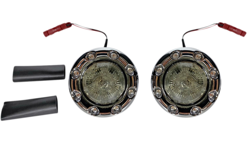 Custom Dynamics - Custom Dynamics Probeam Bullet Ringz 1157 Rear Turn Signal - Chrome Bezel/Smoke Lens - PB-BR-RR-IND-CS