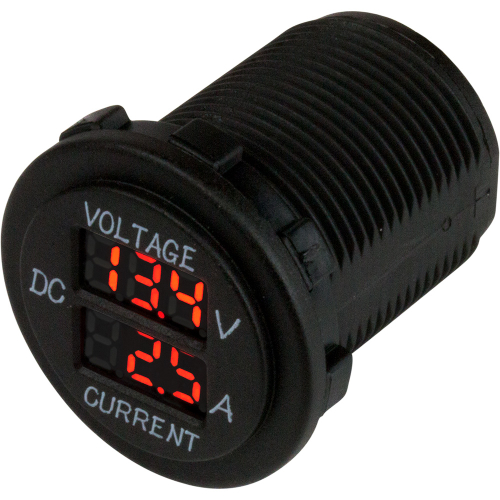 Sea-Dog - Sea-Dog Round Voltage &amp; Amp Meter - 6V-30V &amp; 0 Amp - 10 Amp Meter