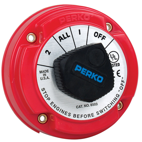 Perko - Perko 8503DP Medium Duty Battery Selector Switch w/Alternator Field Disconnect w/o Key Lock