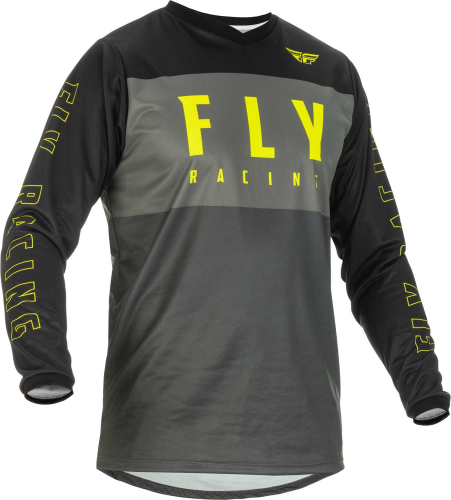 Fly Racing - Fly Racing F-16 Youth Jersey - 375-922YL - Gray/Black/Hi-Viz - Large