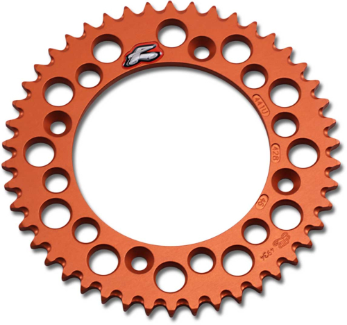Renthal - Renthal Ultralight Rear Sprocket - Orange - 46T - 441U-428-46GPOR