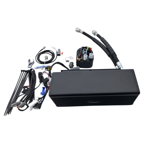 UltraCool - UltraCool Below Regulator Mounted Oil Cooler Kit - Black - DY-1G