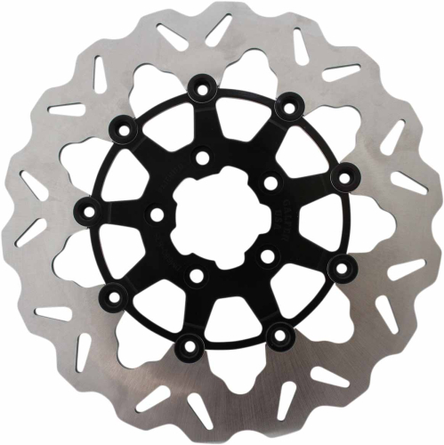 Galfer Brakes - Galfer Brakes Floating Wave Rotor - Full Floating with Black Carrier - DF835CW-B