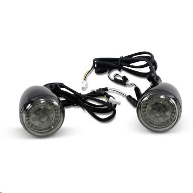 Custom Dynamics - Custom Dynamics Probeam Dynamic Ringz Turn Signals with Smoke Lenses - Black - PB-IND-ECE-AW-B