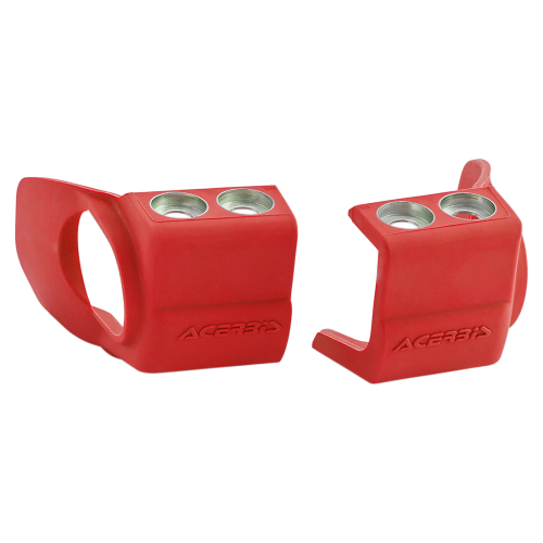 Acerbis - Acerbis Shoe Protectors For Inverted Forks - Red - 2709690227