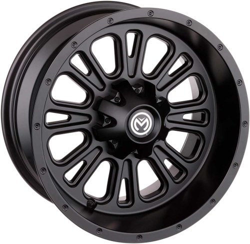 Moose Utility - Moose Utility 399X Wheel - 12x7 - 4+3 Offset - 4/110 - Black - 0230-0917