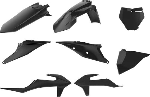 Polisport - Polisport Plastic Kit - Black - 90810