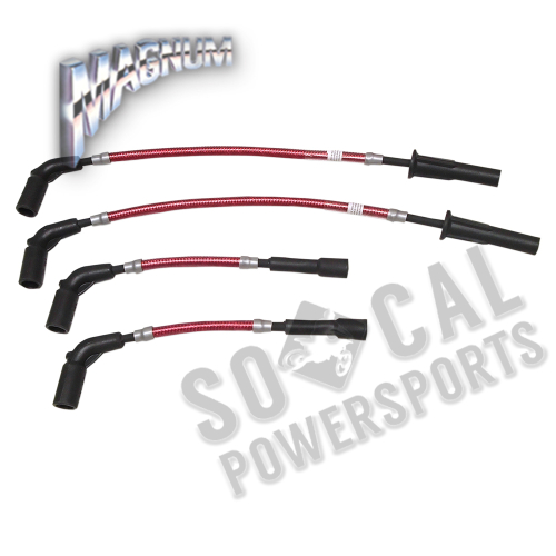 Magnum - Magnum Braided Spark Plug Wires - Red - 3047T