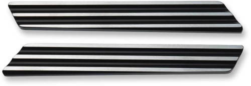 Joker Machine - Joker Machine Saddlebag Hinge Insert - Finned - Black/Silver - 04-501-2