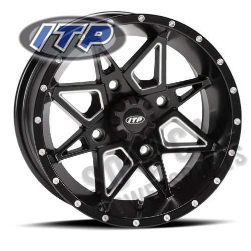 ITP - ITP Tornado Wheel - 14x7 - 2+5 Offset - 4/110 - Matte Black - 1421954727B